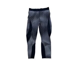 NIKE PRO Womens Hypercool Capris-Pure Platinum/Black Pant Size Small Activewear